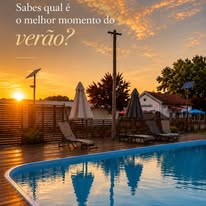 Piscina ao entardecer — Rural Farm Alive